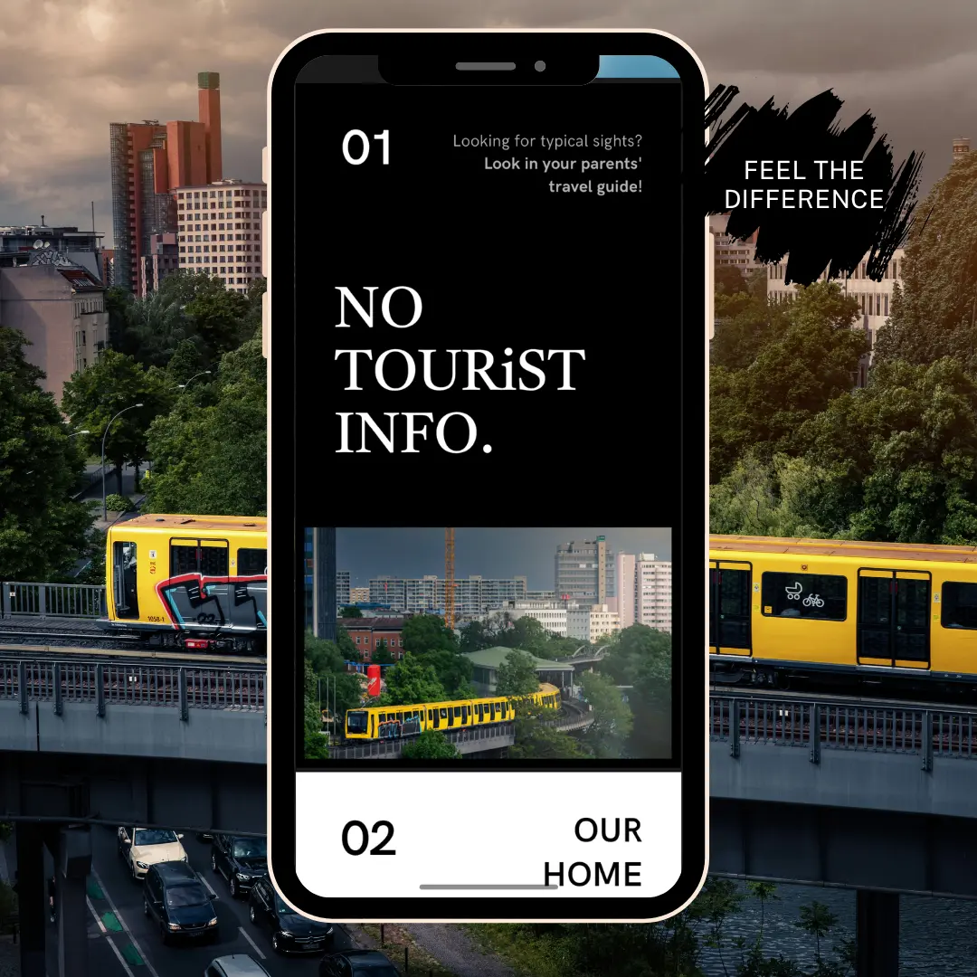 Cover of the digital Berlin city guide with local insider tips