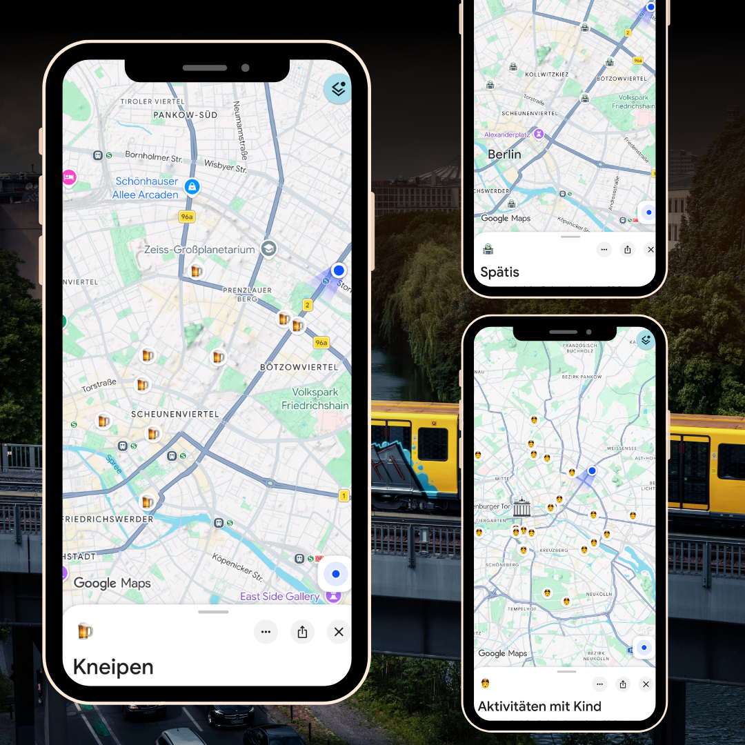 Erklärung zur Nutzung vom Berlin Insider 2026 mit Google Maps