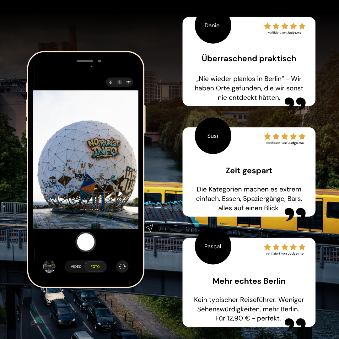 Bewertungen von NO TOURiST INFO und Foto vom Teufelsberg. 