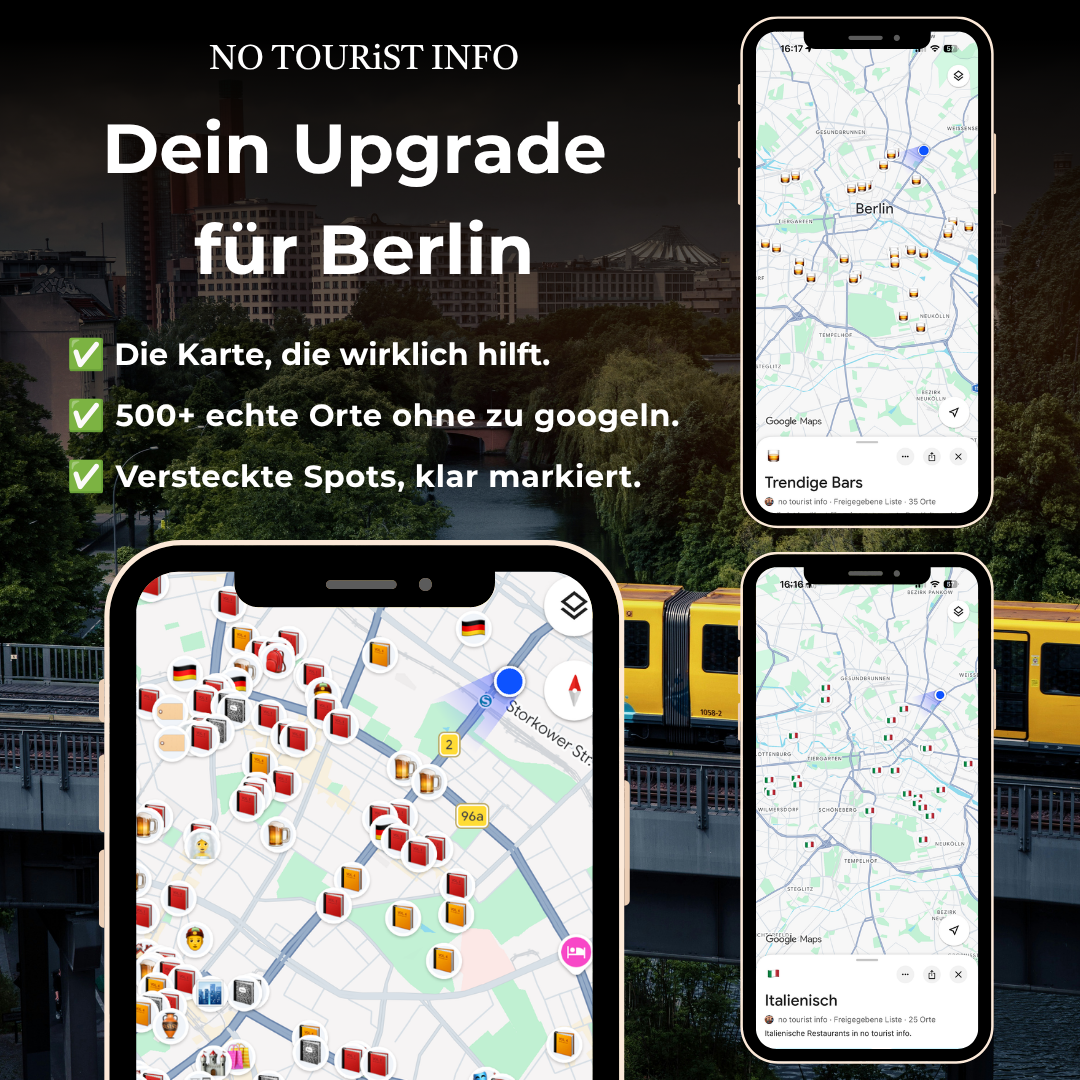 Screenshot der integrierten Karten des Berlin-Guide zum besseren Verständnis und Vorteile in Stichpunkten. 