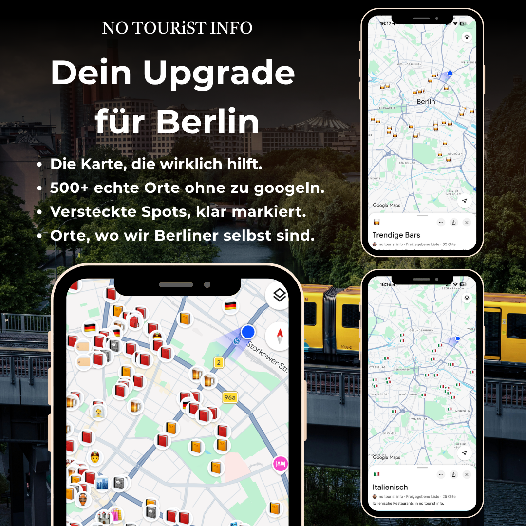 Screenshot der integrierten Karten des Berlin-Guide zum besseren Verständnis und Vorteile in Stichpunkten. 