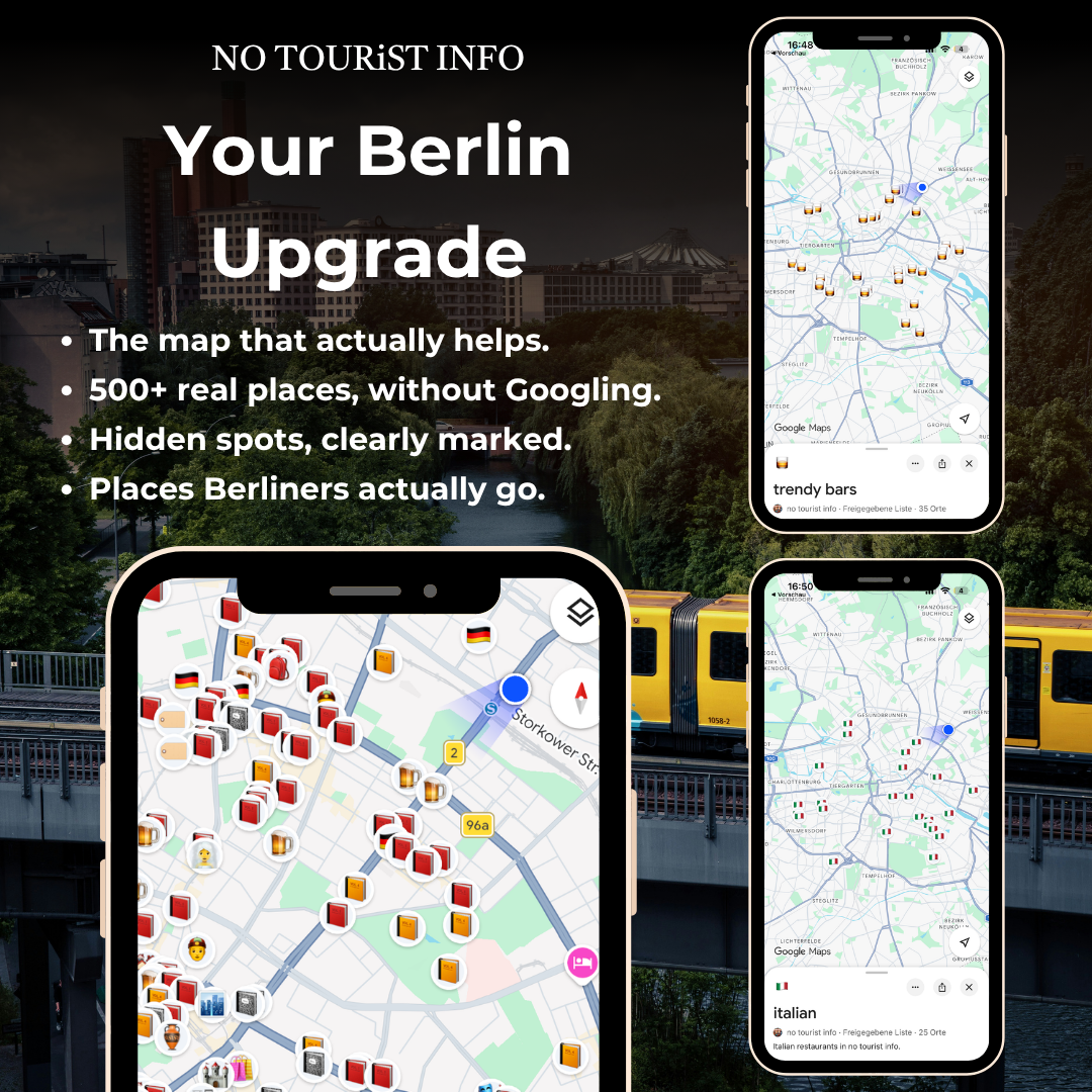 Screenshot of the Berlin Guide's built-in maps for better understanding, and key benefits. 