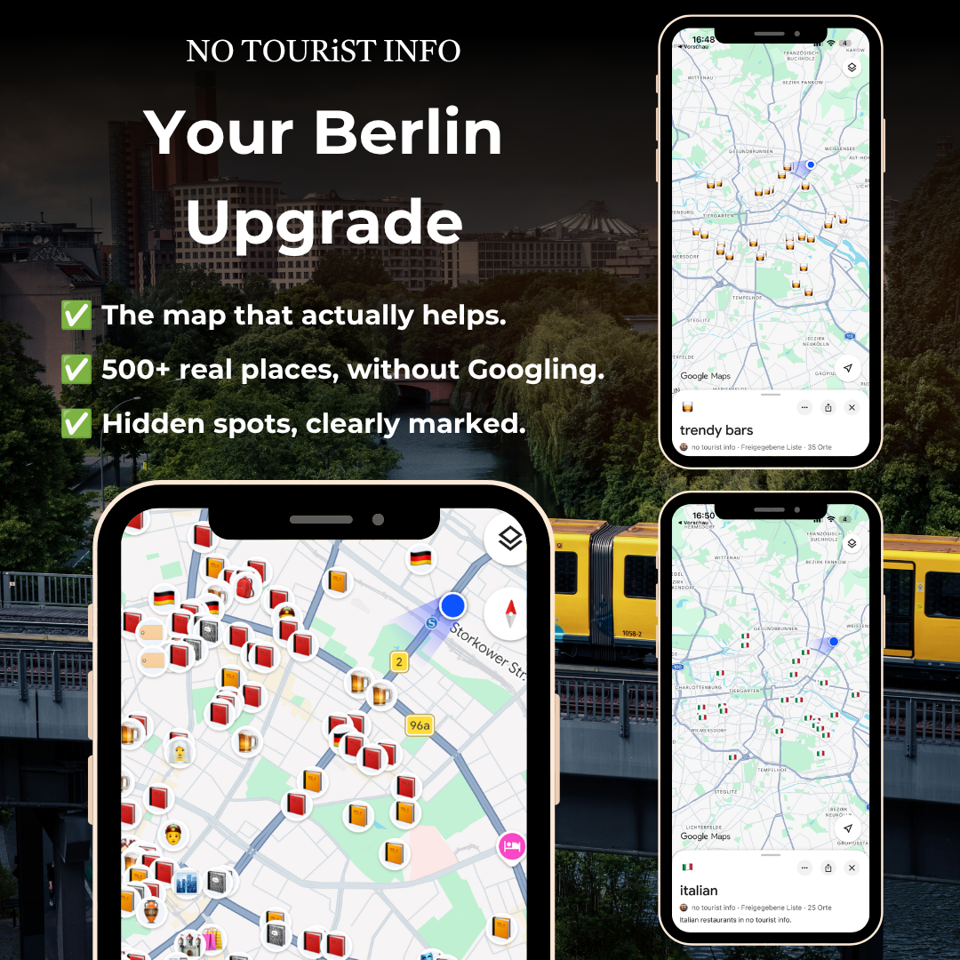 Screenshot of the Berlin Guide's built-in maps for better understanding, and key benefits. 