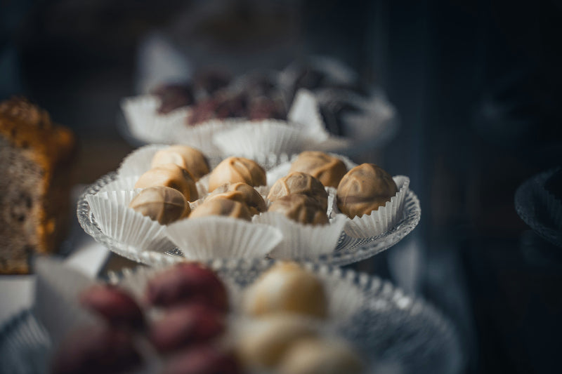 Foto vom Pralinen aus der Feinschmeckeretage im Kaufhaus des Westens.  