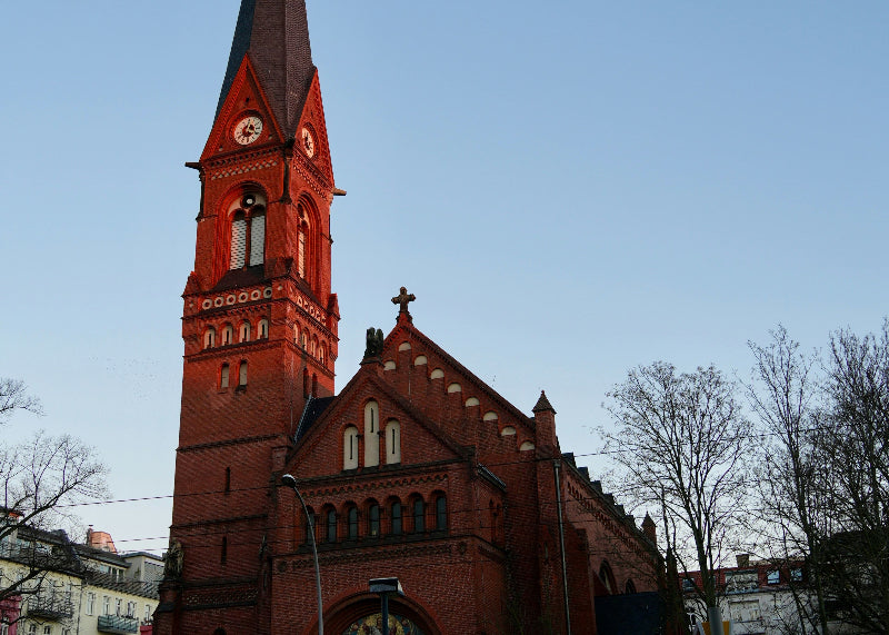 Rote Kirche im Nikolaiviertel in Berlin 