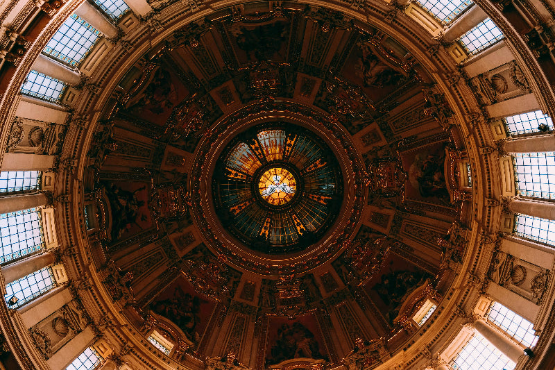 Nahaufnahme von der Kuppel vom Berliner Dom. 