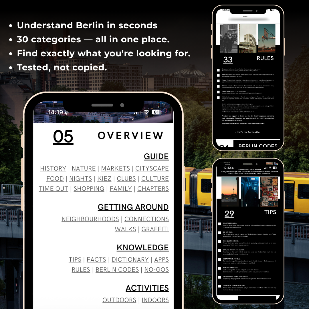 Cell phone with the guide open, showing the table of contents and content from the guide. 