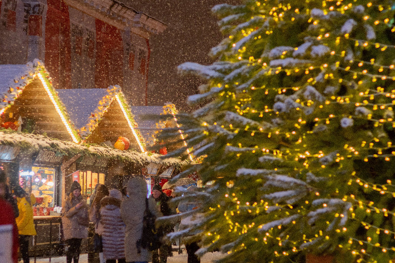 Foto von dem Weihnachtsmarkt auf dem Gelände vom Holzmarkt 25 