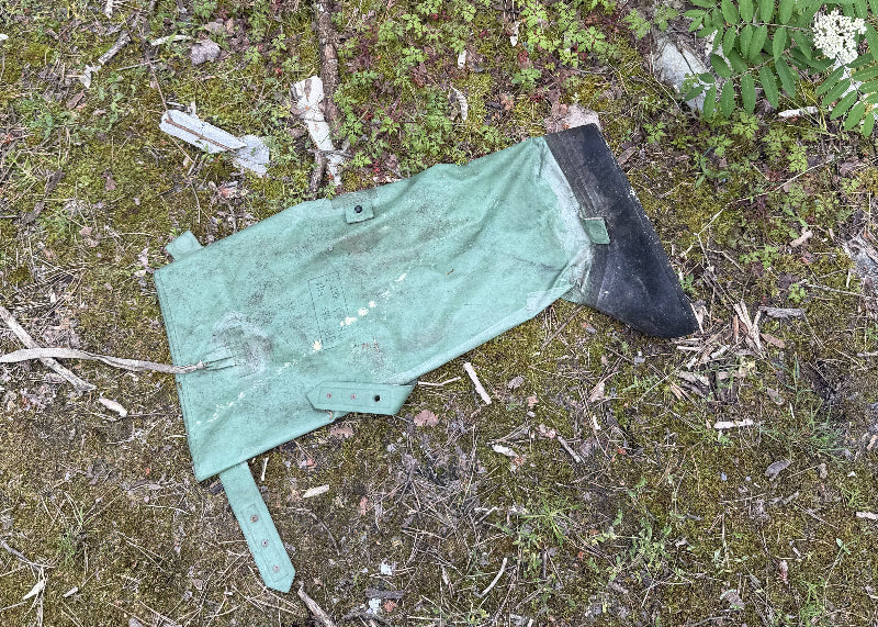 Foto von einem alten Gummistiefel aus der ehemaligen Militärsiedlung Wünsdorf.