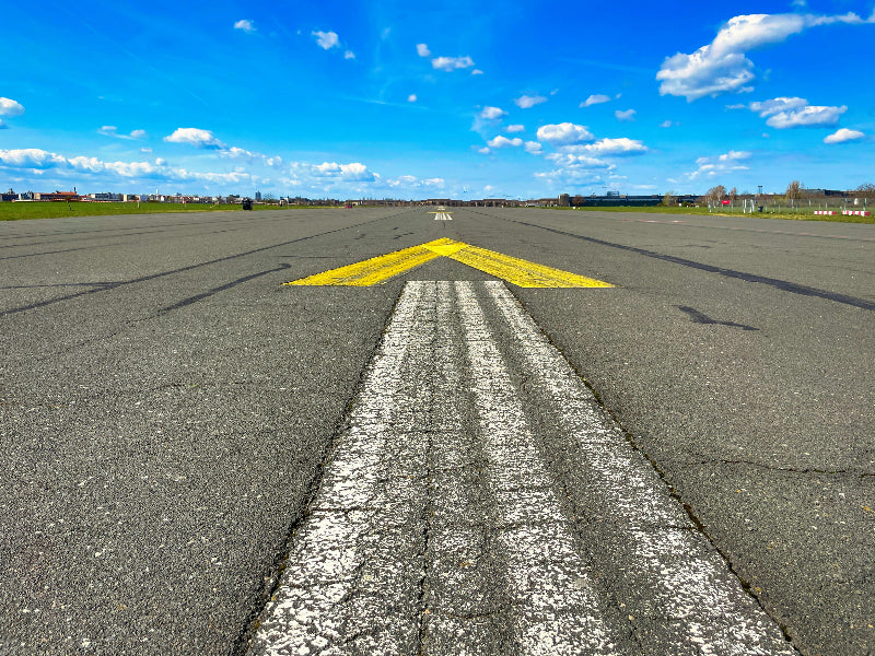 Foto von der alten Landebahn auf dem alten Flughafengelände Tempelhof.