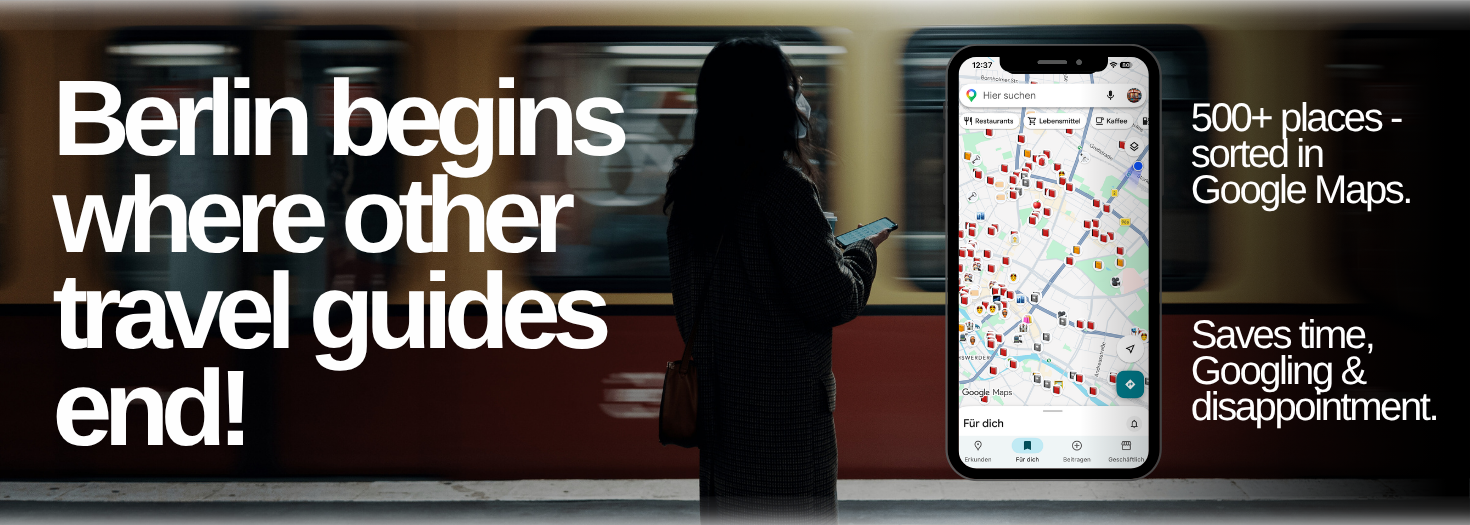 Digital Berlin Guide by no tourist info and the tagline “No Tourist Info is your digital guide with authentic insider tips on Berlin. No mass tourism. ✓ No empty promises. ✓ No trendy clichés”