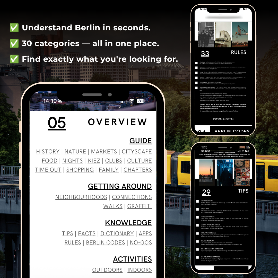 Cell phone with the guide open, showing the table of contents and content from the guide. 